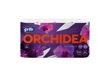 Tualetinis popierius GRITE Orchidea 16 ritinėlių, 3 sluoksniai