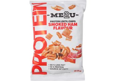 Protein lentil chips ME2U with smoked ham, 65 g