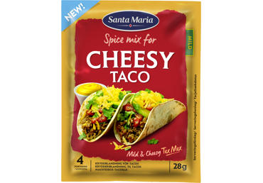 Taco spice mix with cheese