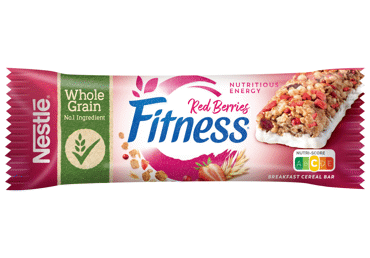 Cereal bar NESTLE FITNESS with cranberries and strawberries, 23.5 g