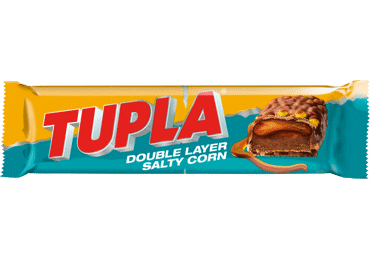 Šokoladinis batonėlis TUPLA SALTY CORN, 48 g