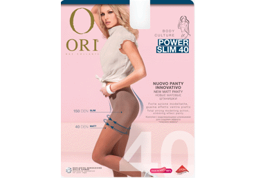Moteriškos pėdkelnės ORI POWER SLIM 40, NERO, 5 d., 1 vnt.