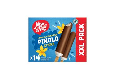 Vanilės skonio ledai su kakavos gl. MIO & RIO XXL, 14 x 32 g, 448 g