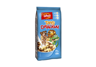 Sausi pusryčiai OHO TRYS DRAUGAI, 175 g