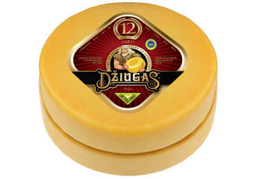 Kietasis sūris DŽIUGAS MILD, brandintas 12 mėn., 40 % rieb. s. m., 1 kg