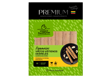 Boiled baked chicken sausages PREMIUM in garlic and pepper marinade, a.r., 275 g