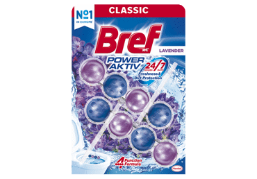 WC valiklis-gaiviklis BREF POWER AKTIV LAVENDER; 2 x 50 g, 100 g