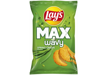 Bulvių traškučiai LAY'S MAXX WAVY, svogūnų laiškų skonio, 120 g