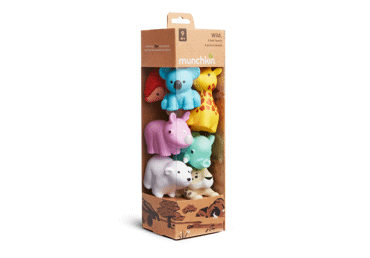MUNCHKIN vonios žaislų rinkinys, gyvūnai, 9 mėn+,  8 vnt, 012543