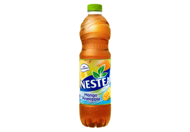Šalta mangų ir ananasų skonio juodoji arbata NESTEA, 1.5 l