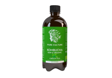 Ekologiškas žaliosios arbatos gėrimas KOMBUCHA GREEN TEA, 400 ml