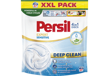Skalbimo kapsulės PERSIL SENSITIVE, 37 skalbimams, 37 vnt.
