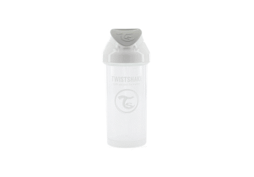 Twistshake buteliukas su šiaudeliu 360 ml nuo 6mėn baltas 78592