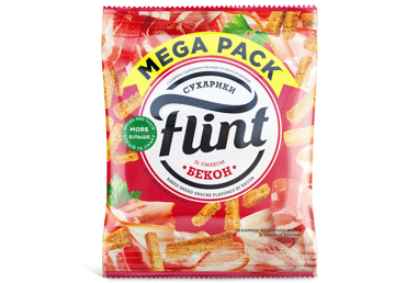 Džiūvėsėliai FLINT MEGA PACK, rūkytos kiaulienos skonio, 110 g