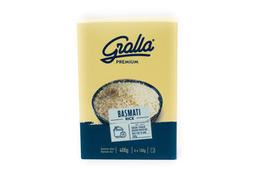 BASMATI ryžiai GRALLA, 4 x 100 g, 400 g