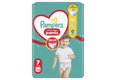 Sauskelnės - kelnaitės PAMPERS Pants, Giant Pack, 7 dydis, 44 vnt.