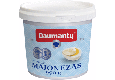 DAUMANTŲ KLASIKINIS majonezas, 34 % rieb., 990 g