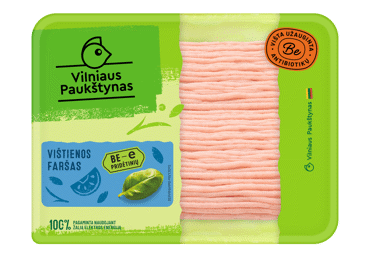 Chicken minced meat VILNIAUS PAUKŠTYNAS, fat less than 15%, 400 g