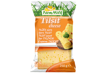 Tilžės sūris FARM MILK, 45 % rieb. s. m., 250 g