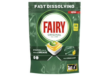 Капсулы для автоматических посудомоечных машин FAIRY Ain1 Lemon, 56 шт.
