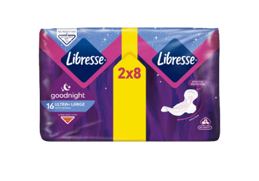 Higieniniai paketai LIBRESSE ULTRA GOODNIGHT, 16 vnt.