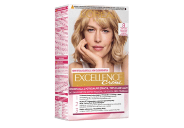 L'Oréal Paris Excellence Creme plaukų dažai 8 Light Blonde