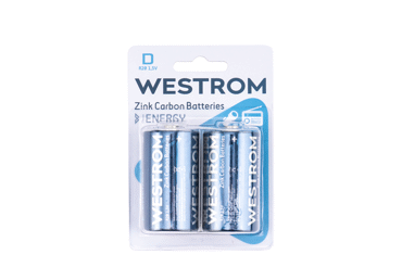 Elementai WESTROM D, R20, 1,5 V, 2 vnt., 2 vnt.