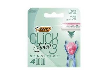 Moteriško skustuvo galvutės BIC CLICK3SOLEIL SENSIT., 4 vnt., 4 vnt.