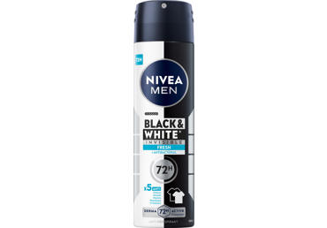 NIVEA BLACK&WHITE FRESH spray antiperspirant for men, 150 ml