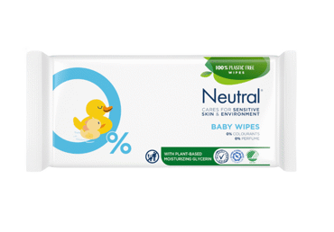 Drėgnosios kūdikių servetėlės NEUTRAL BABY, 52 vnt.
