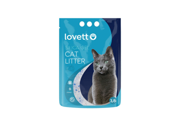 Silikagelio kraikas katėms, LOVETT, 3,8L