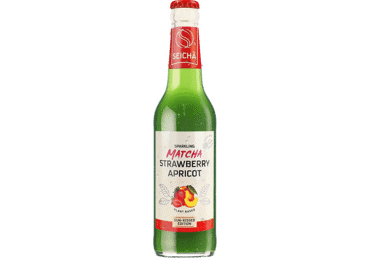 Matcha arbatos gėrimas Seicha, braškių ir abrikosų skonio 330 ml