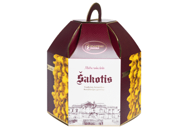 Mažas ŠVENTINIS šakotis KLAIPĖDOS DUONA, 1 kg
