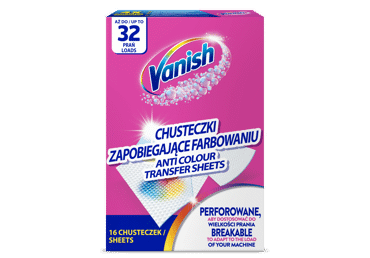 Skalb. servetėlės VANISH GOLD COLOR PROTECT nuo nusidažymo, 16 vnt.