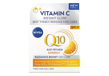 NIVEA Q10 ANTI-WRINKLE ENERGY Крем для лица, придающий сияние, с SPF15, 50 мл