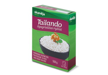 Ilgagrūdžiai TAILANDO ryžiai SKANĖJA (4 x 125 g), 500 g
