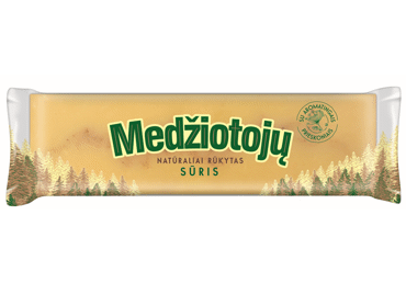 Smoked HUNTER cheese with spices, 42% fat, 200 g