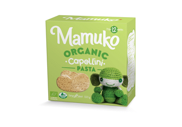 Organic pasta MAMUKO ORGANIC CAPELLINI from 12 months, 320 g