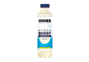 Gėrimas su elektrolitais OSHEE HYDROBOOST, citrinų skonio, 555 ml