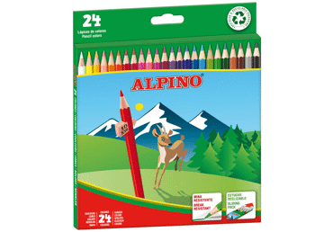 Spalvoti pieštukai ALPINO (24 vnt.), 1 vnt.