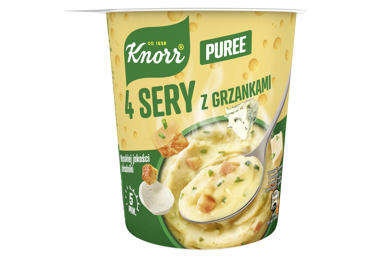 Greitai paruošiama bulvių košė KNORR, keturių sūrių skonio, 50 g