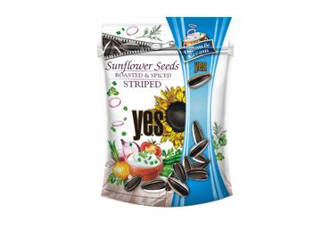 Kepintos saulėgrąžos YES, grietinėlės ir svogūnų skonio, 150 g