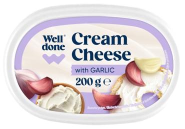 Baked cheese WELL DONE, garlic flavor, 57.5% fat, 200 g