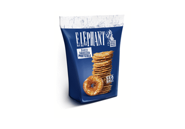 Traškūs krekeriai ELEPHANT su druska, 80 g