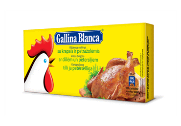Vištienos sultinys GALLINA BLANCA su krapais (12 kub.), 120 g