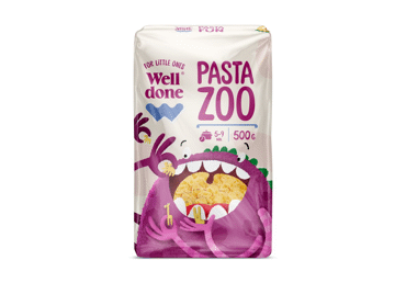 Детская паста WELL DONE (в форме животных), 500 г