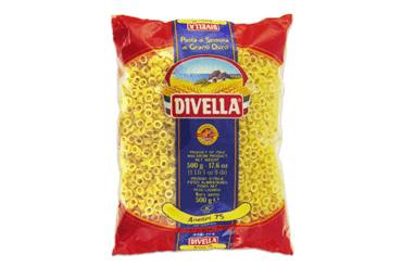 Мелкие макароны DIVELLA ANELLINI № 75, 500 г