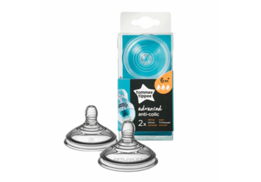 Žindukai TOMMEE TIPPEE ANTI-COLIC (greitos srovės), 2 vnt.