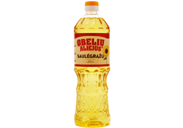 OBELIŲ saulėgrąžų aliejus, 900 ml