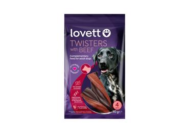 Braids with beef for dogs LOVETT, 70g